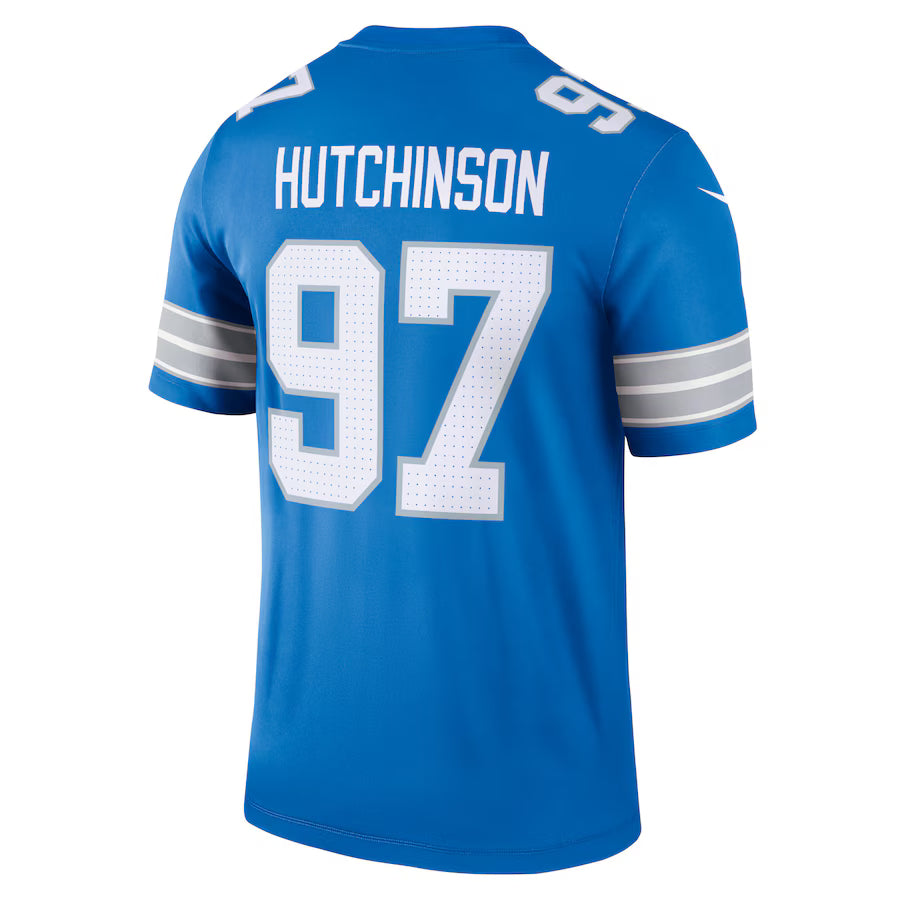 D.Lions #97 Aidan Hutchinson Blue Game Jersey Stitched American Football Jerseys