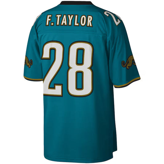 J.Jaguars #28 Fred Taylor Mitchell & Ness Teal Legacy Replica Jersey