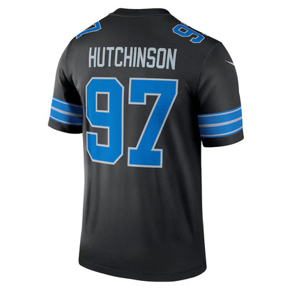 D.Lions #97 Aidan Hutchinson Black Game Jersey Stitched American Football Jerseys
