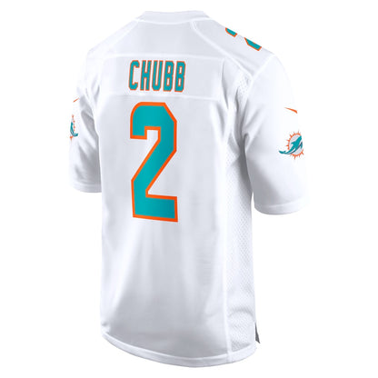 M.Dolphins #2 Bradley Chubb White Game Jersey Stitched American Football Jerseys