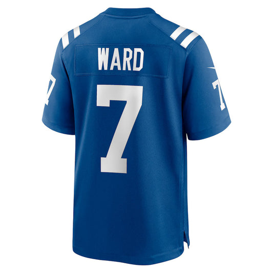 IN.Colts #7 Charvarius Ward Royal Game Jersey Stitched American Football Jerseys