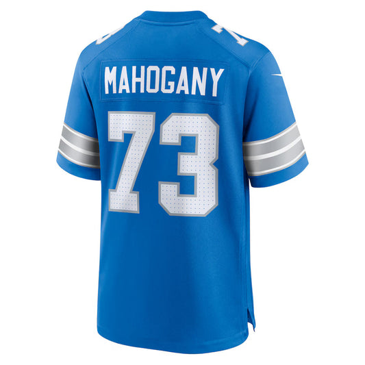 D.Lions #73 Christian Mahogany Blue Game Jersey Stitched American Football Jerseys