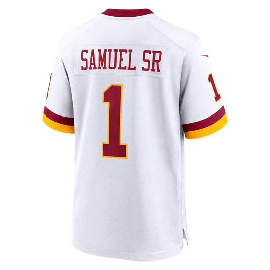 W.Commanders #1 Deebo Samuel Sr White Game Jersey Stitched American Football Jerseys