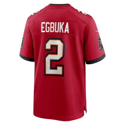 TB.Buccaneers #2 Emeka Egbuka Red Game Jersey Stitched American Football Jerseys