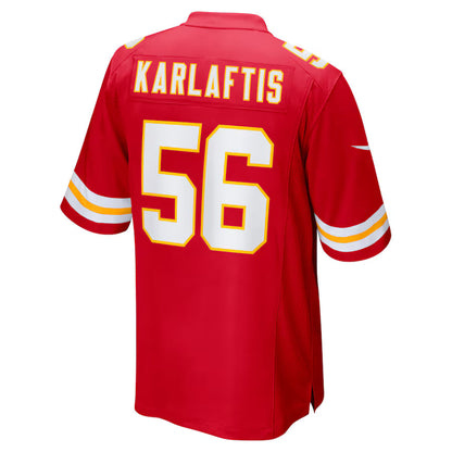 KC.Chiefs #56 George Karlaftis Red Game Jersey Stitched American Football Jerseys