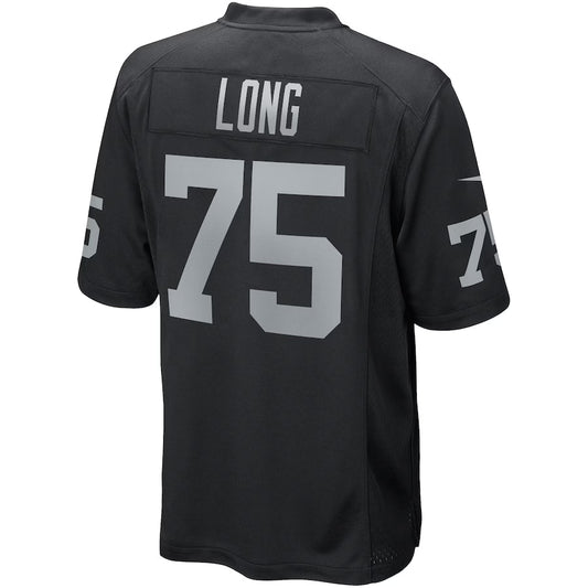 LV.Raiders #75 Howie Long Black Game Jersey Stitched American Football Jerseys