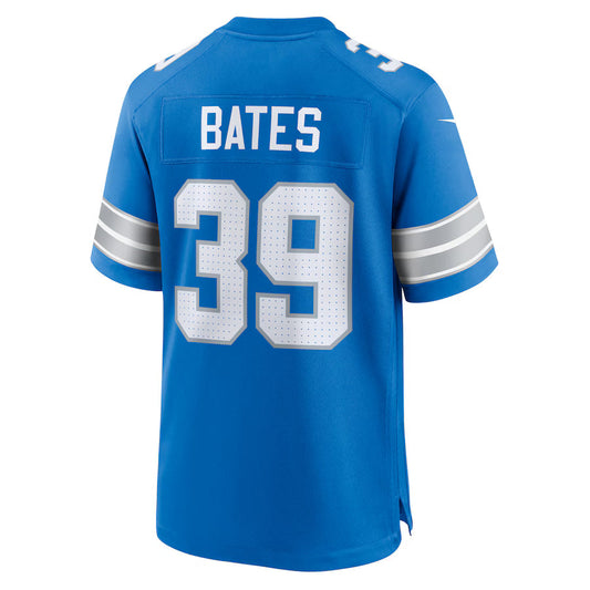 D.Lions #39 Jake Bates Blue Game Jersey Stitched American Football Jerseys