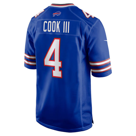B.Bills #4 James Cook III Royal Game Jersey Stitched American Football Jerseys