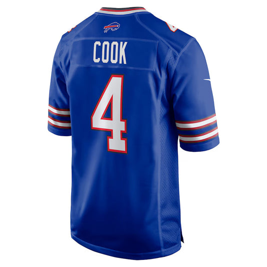 B.Bills #4 James Cook Royal Game Jersey Stitched American Football Jerseys