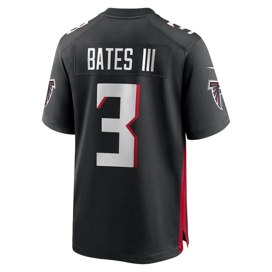 A.Falcons #3 Jessie Bates III Black Game Jersey Stitched American Football Jerseys