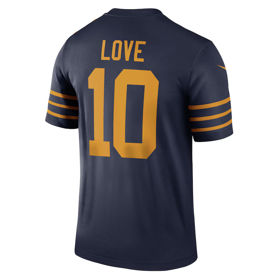 GB.Packers #10 Jordan Love Navy Game Jersey Stitched American Football Jerseys
