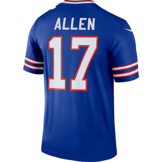 B.Bills #17 Josh Allen Royal Game Jersey Stitched American Football Jersey