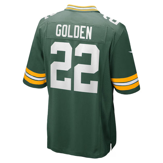 GB.Packers #22 Matthew Golden Green Game Jersey Stitched American Football Jerseys