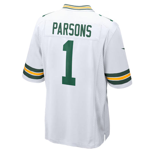 GB.Packers #1 Micah Parsons White Game Jersey Stitched American Football Jerseys