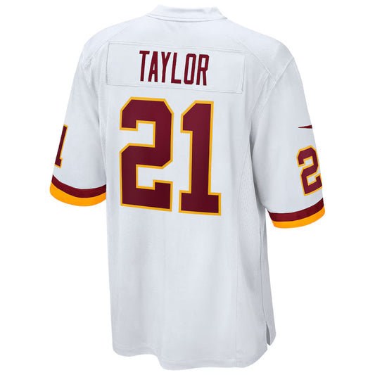 W.Football Team #21 Sean Taylor White Game Jersey Stitched American Football Jerseys
