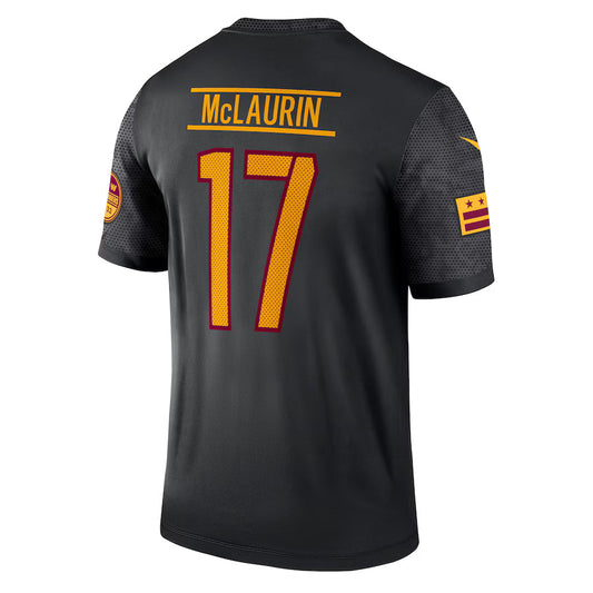 W.Commanders #17 Terry McLaurin Black Game Jersey Stitched American Football Jerseys
