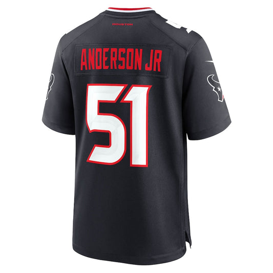 H.Texans #51 Will Anderson Jr. Navy Game Jersey Stitched American Football Jerseys
